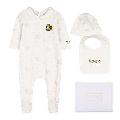 Conjunto de pijama, gorro y babero. KENZO KIDS UNISEXO