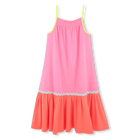 Vestido largo bicolor BILLIEBLUSH 
                    NI&Ntilde;A