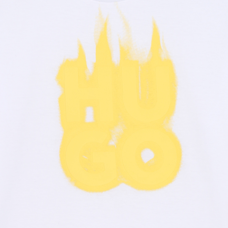 Camiseta manga corta y algod&oacute;n HUGO 
                        NI&Ntilde;O