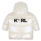 Chaqueta acolchada con capucha KARL LAGERFELD KIDS 
                    NI&Ntilde;A