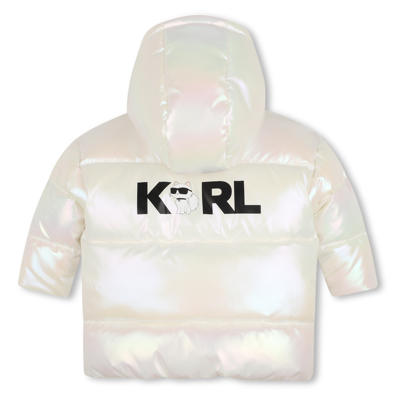 Chaqueta acolchada con capucha KARL LAGERFELD KIDS 
                        NI&Ntilde;A