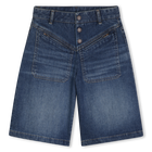 Short de mezclilla de algod&oacute;n CHLOE 
                    NI&Ntilde;A
