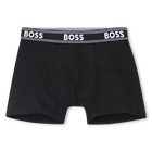 Pack de 3 calzoncillos b&oacute;xer de jersey BOSS 
                    NI&Ntilde;O