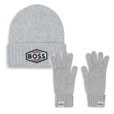 Conjunto de gorro y guantes BOSS NI&Ntilde;O