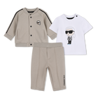 Conjunto de jogger KARL LAGERFELD KIDS 
                    NI&Ntilde;O