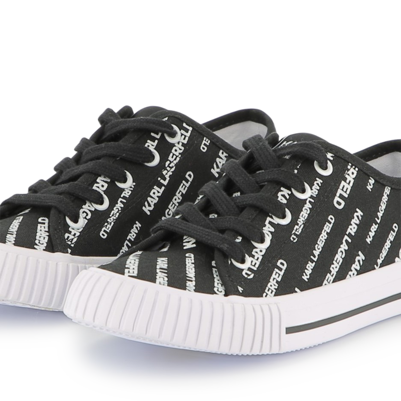 Deportivas con cordones y logo KARL LAGERFELD KIDS 
                        NI&Ntilde;O