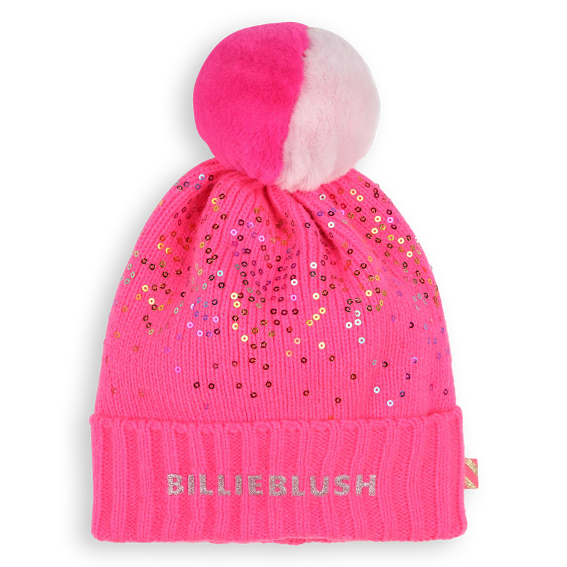 Gorro con pomp&oacute;n y lentejuelas BILLIEBLUSH 
                        NI&Ntilde;A