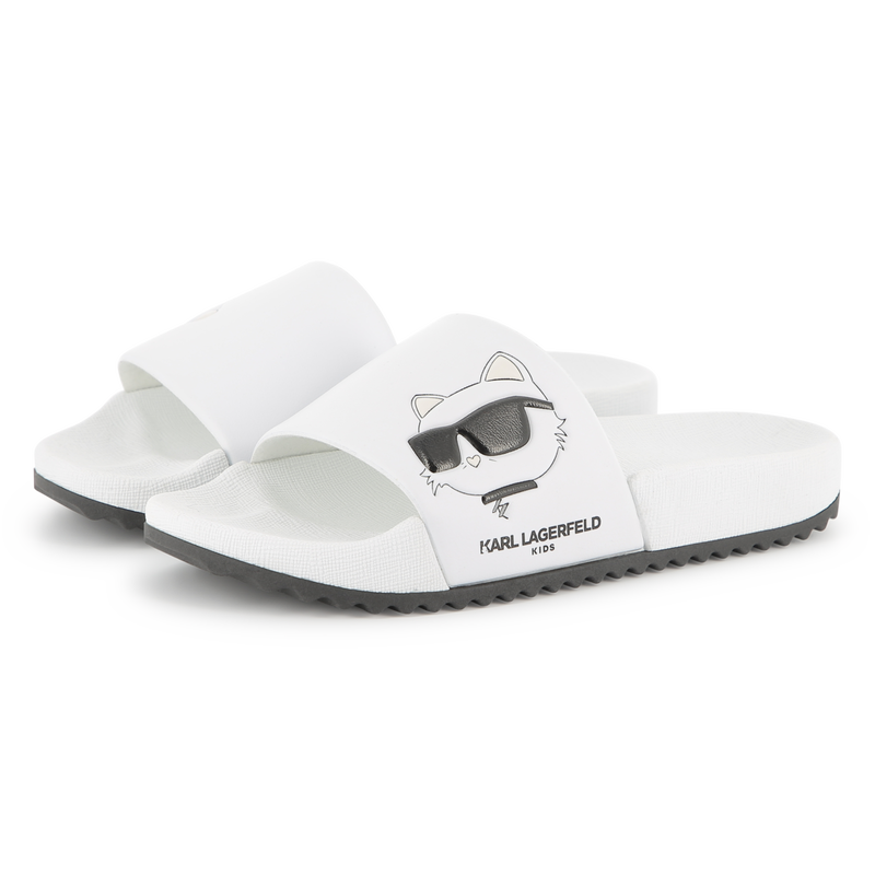 Chanclas con estampado KARL LARGERFELD KIDS 
                        NI&Ntilde;A