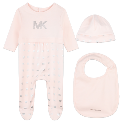 Pijama, gorro y babero algod&oacute;n MICHAEL KORS NI&Ntilde;A