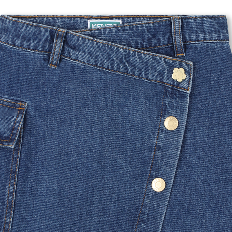 Falda vaquera asim&eacute;trica KENZO KIDS 
                        NI&Ntilde;A