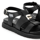 Sandalias de cuero con hebilla KARL LAGERFELD KIDS 
                    NI&Ntilde;A