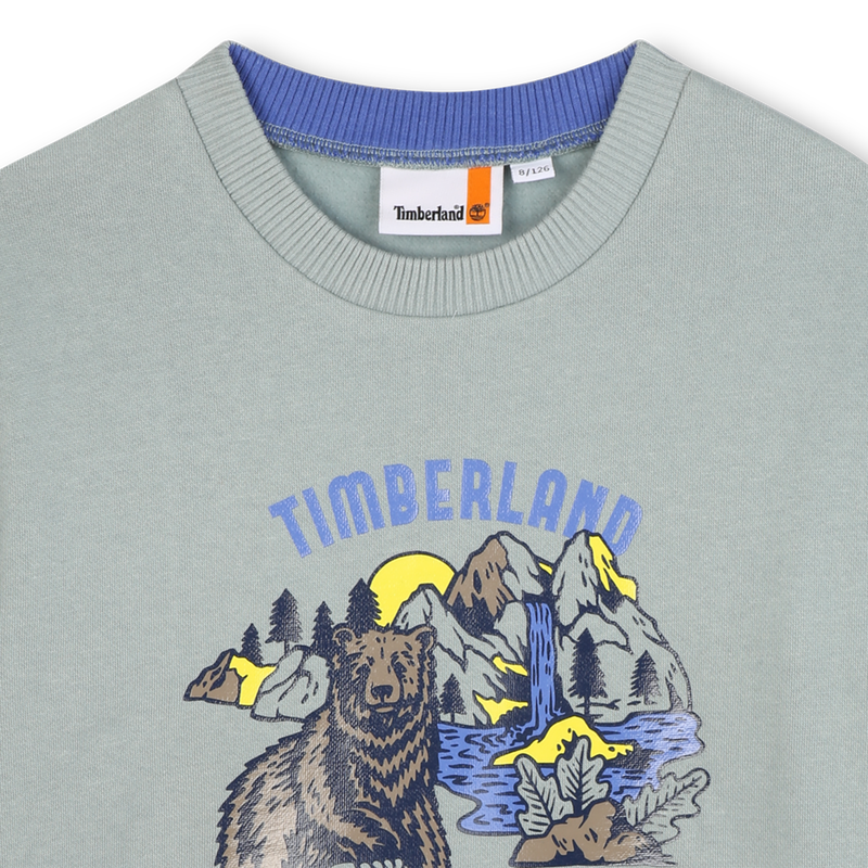 Sudadera de vell&oacute;n cepillado TIMBERLAND 
                        NI&Ntilde;O