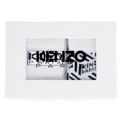 Set de 2 pares de calcetines de punto KENZO KIDS UNISEXO