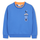 Sudadera fleece, AZUL, hi-res