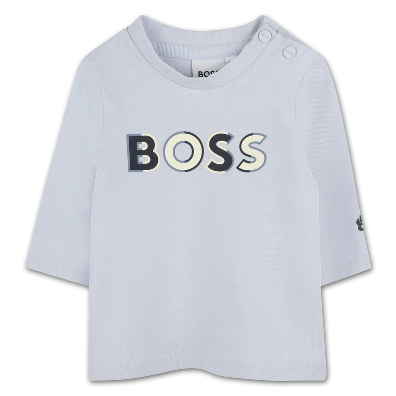 Camiseta con logo estampado BOSS 
                        NI&Ntilde;O