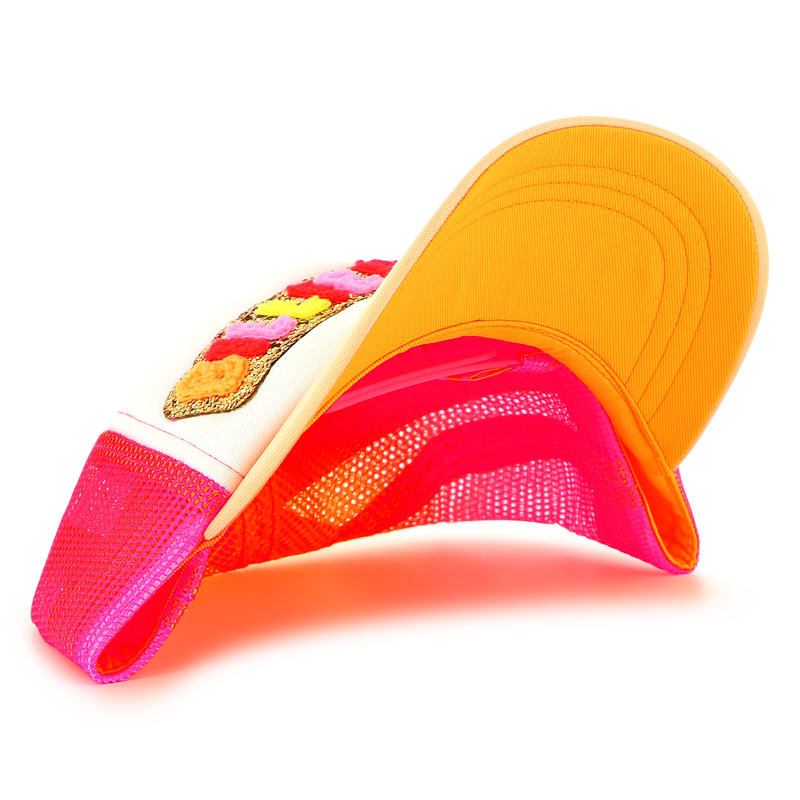 Gorra parche de tejido rizado BILLIEBLUSH 
                        NI&Ntilde;A