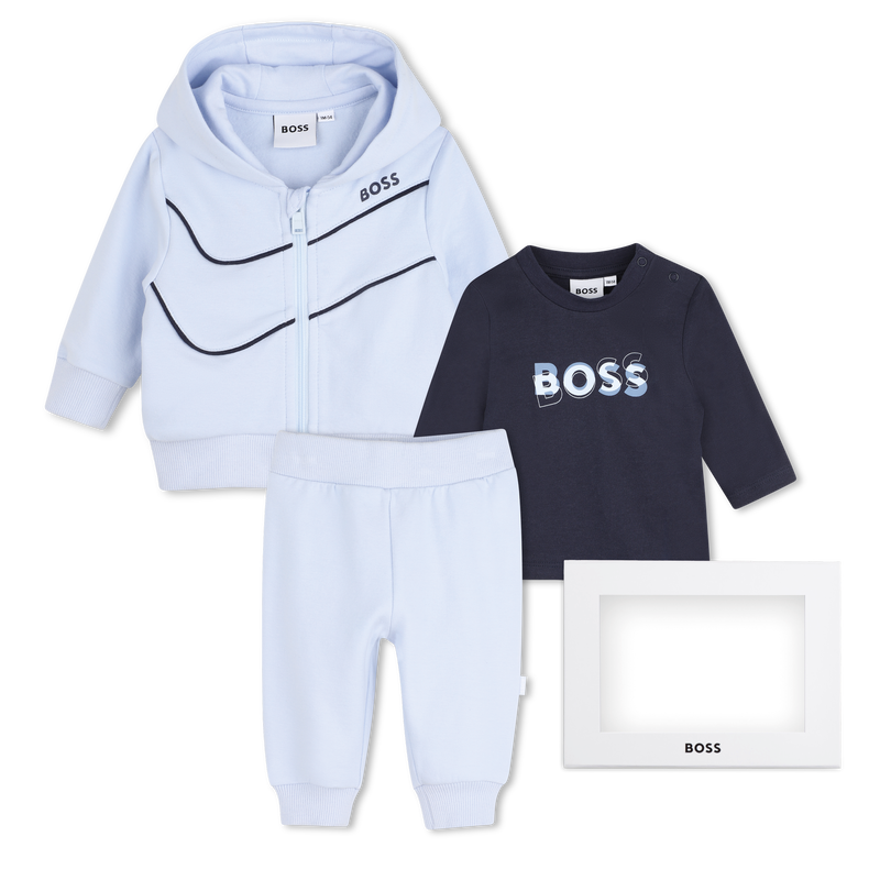 Conjunto de pantal&oacute;n, c&aacute;rdigan y camiseta BOSS 
                        NI&Ntilde;O