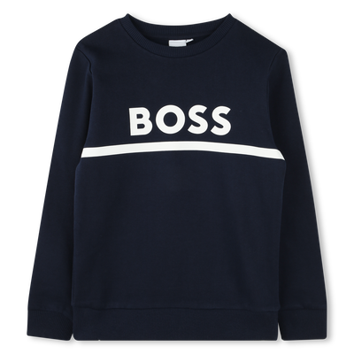 SUDADERA FLEECE BOSS NI&Ntilde;O