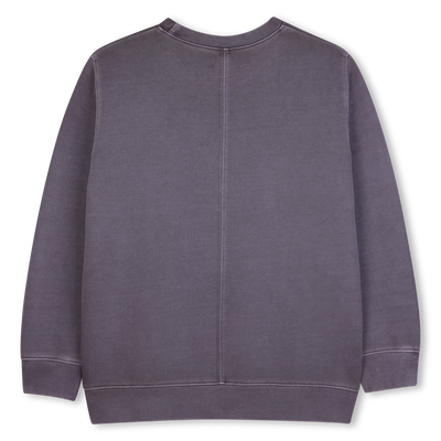 Sudadera larga con ilustraci&oacute;n en contraste ZADIG & VOLTAIRE NI&Ntilde;A