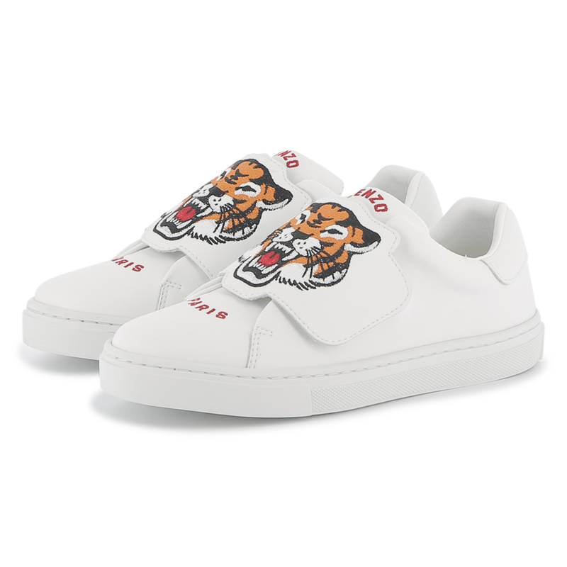 Deportivas de cuero con velcro
