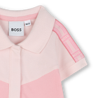 Vestido polo con apliques BOSS 
                    NI&Ntilde;A