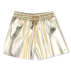 Pantalones cortos de imitaci&oacute;n dorados BOSS 
                    NI&Ntilde;A