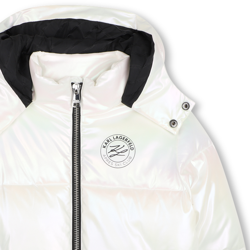 Chaqueta acolchada con capucha KARL LAGERFELD KIDS 
                        NI&Ntilde;A