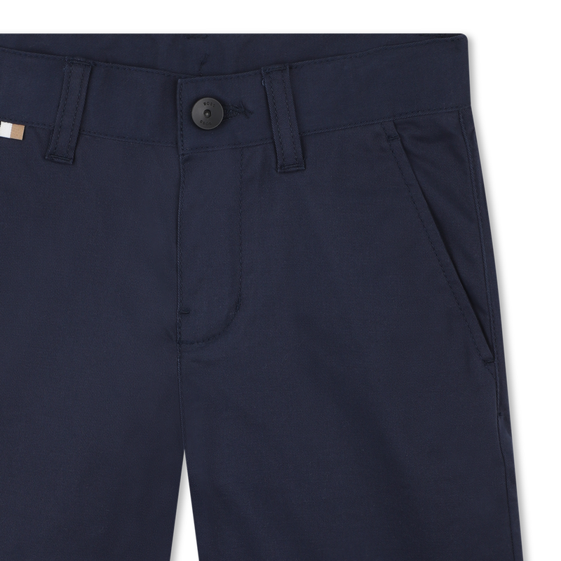 Bermudas corte chino con forro BOSS 
                        NI&Ntilde;O