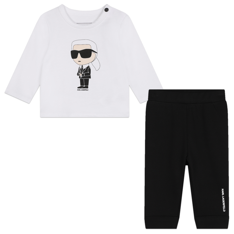 Conjunto camiseta y pantal&oacute;n KARL LAGERFELD KIDS 
                        NI&Ntilde;O
