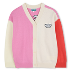C&aacute;rdigan de punto con cuello en v KENZO KIDS 
                    NI&Ntilde;A