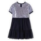 Vestido bimaterial BILLIEBLUSH 
                    NI&Ntilde;A