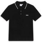 Polo de manga corta, NEGRO, hi-res