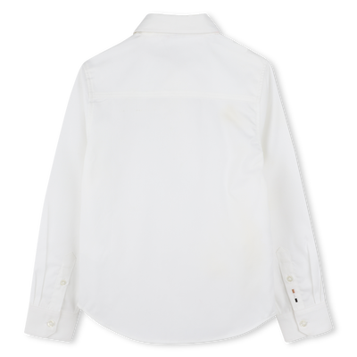 Camisa algod&oacute;n de manga larga BOSS NI&Ntilde;O