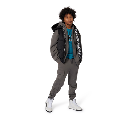 Pantalón de chándal de algodón DKNY NIÑO