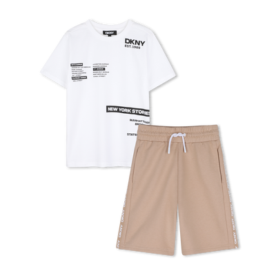 CONJUNTO DE CAMISETA Y BERMUDAS DKNY NI&Ntilde;O