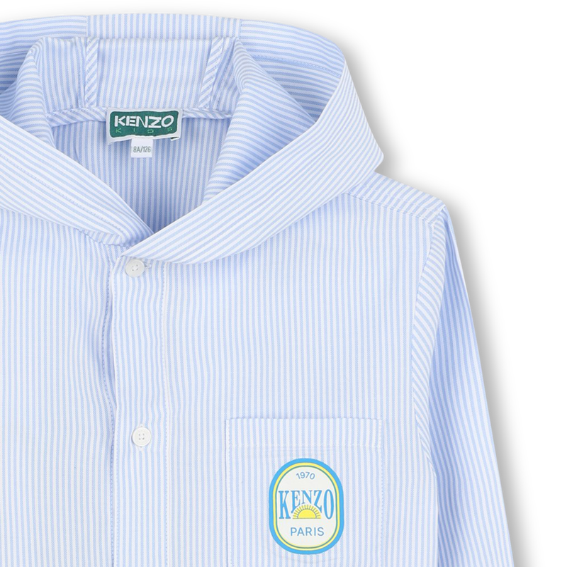 Camisa estampada con capucha KENZO KIDS 
                        NI&Ntilde;O