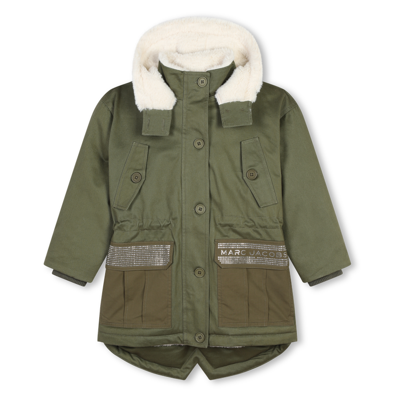 Parka con capucha y bolsillos MARC JACOBS 
                        NI&Ntilde;A