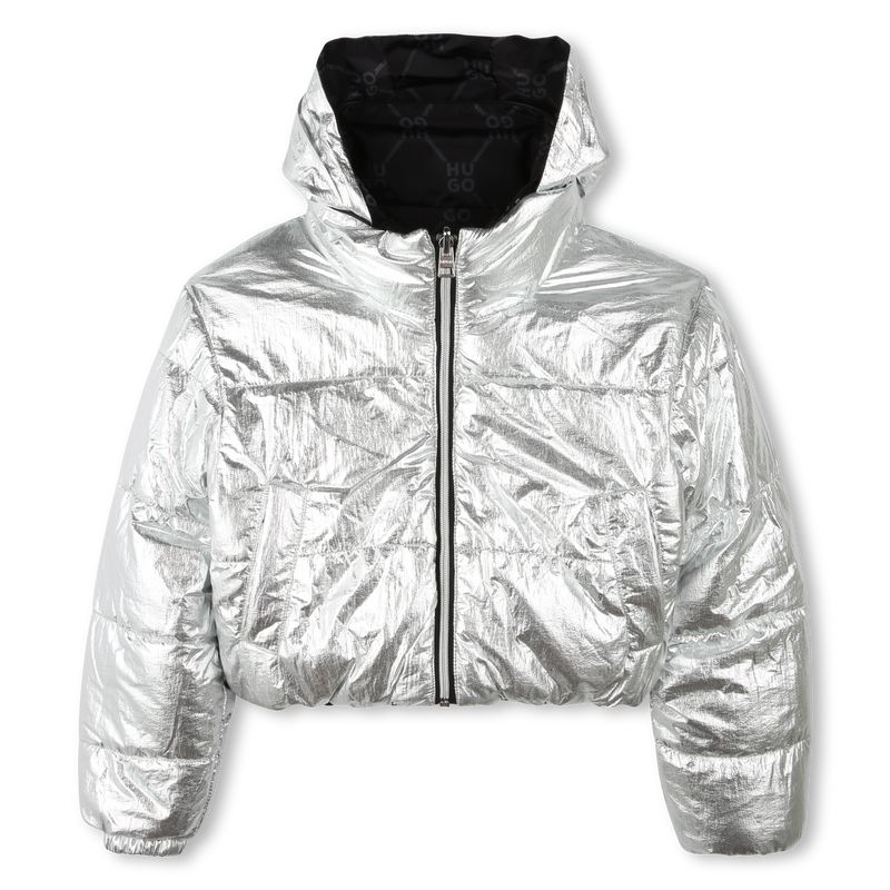 Plum&iacute;fero corto reversible HUGO 
                        NI&Ntilde;A