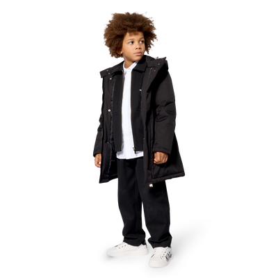 Parka con capucha KARL LAGERFELD KIDS NI&Ntilde;O