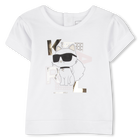 Camiseta y pantal&oacute;n corto KARL LAGERFELD KIDS 
                    NI&Ntilde;A