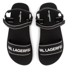 Sandalias ligeras con velcro KARL LAGERFELD KIDS 
                    NI&Ntilde;A