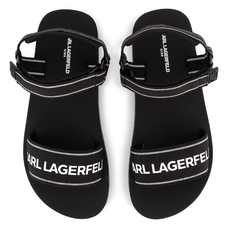 Sandalias ligeras con velcro KARL LAGERFELD KIDS 
                        NI&Ntilde;A