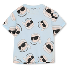 Conjunto de camiseta y pantal&oacute;n corto KARL LAGERFELD KIDS 
                    NI&Ntilde;O