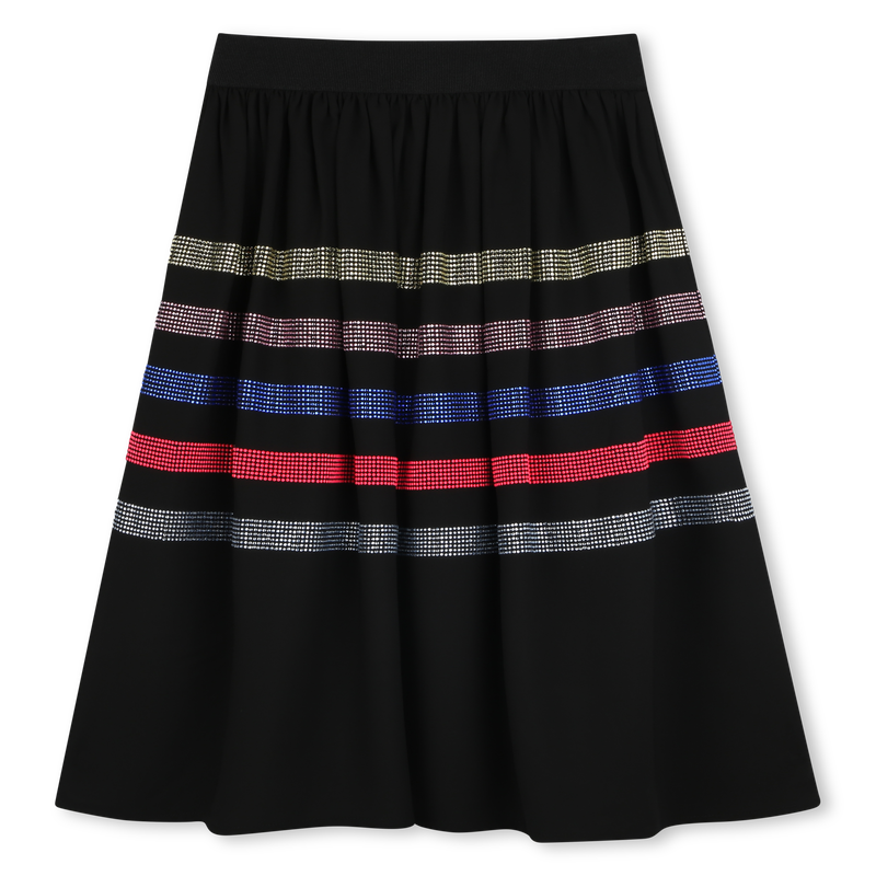 Falda de crep&eacute; con pedrer&iacute;a SONIA RYKIEL 
                        NI&Ntilde;A