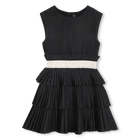Vestido plisado manga corta KARL LAGERFELD KIDS 
                    NI&Ntilde;A