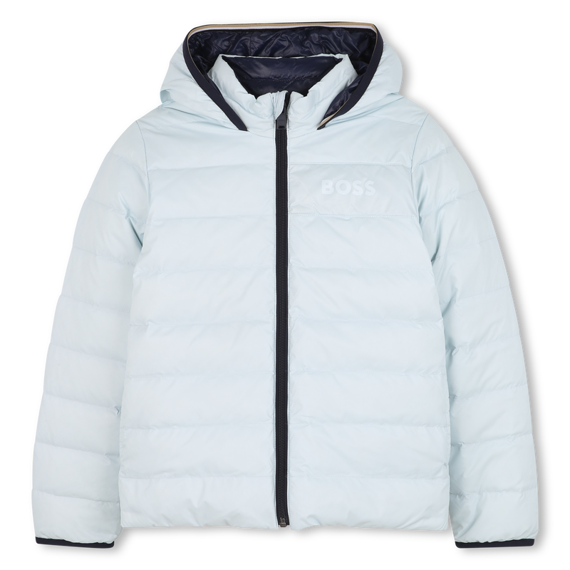 Plum&iacute;fero reversible con capucha BOSS 
                        NI&Ntilde;O