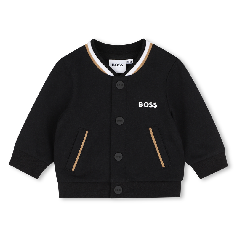 Conjunto camiseta + pantal&oacute;n + c&aacute;rdigan BOSS 
                        NI&Ntilde;O