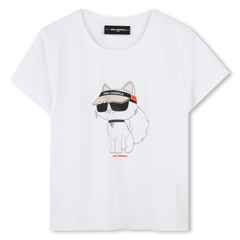 Camiseta con estampado KARL LAGERFELD KIDS 
                        NI&Ntilde;A