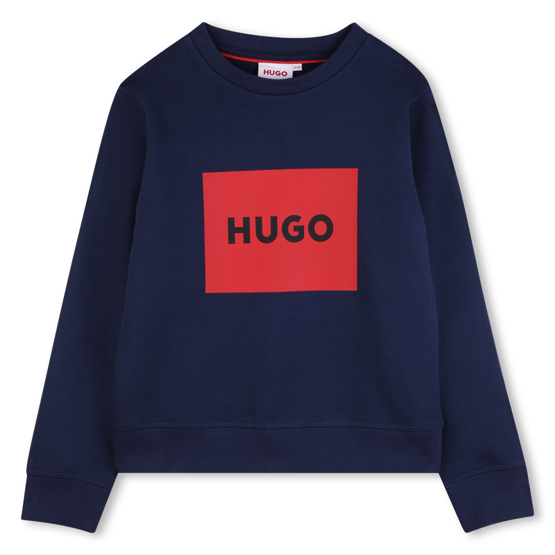 SUDADERA FLEECE HUGO 
                        NI&Ntilde;O