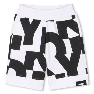 Bermudas de mulet&oacute;n de algod&oacute;n DKNY UNISEXO